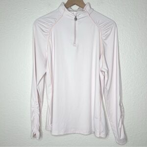 KJUS Women’s Nora Cooling Half Zip Golf Pullover Light Pink size 44 - US 2XL